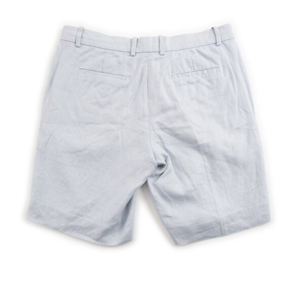 J. CREW pale blue 100% linen shorts size 2 - Picture 3 of 8
